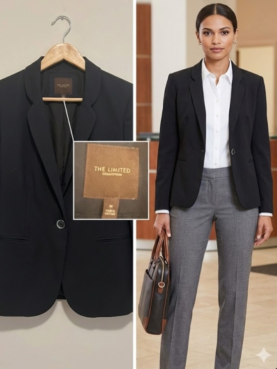 The Limited Jackets & Blazers - ✨THE LIMITED Black One-Button Blazer Jacket - Size 8✨